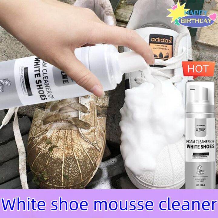 White shoe cleaner foam cleaning spray sports shoes de yellowing