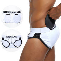 JOCKMAIL Padding กางเกงในชายเบาะสะโพกชายชุดชั้นในเซ็กซี่ Push High Cup Underpant Back Butt Pads กางเกงขาสั้น