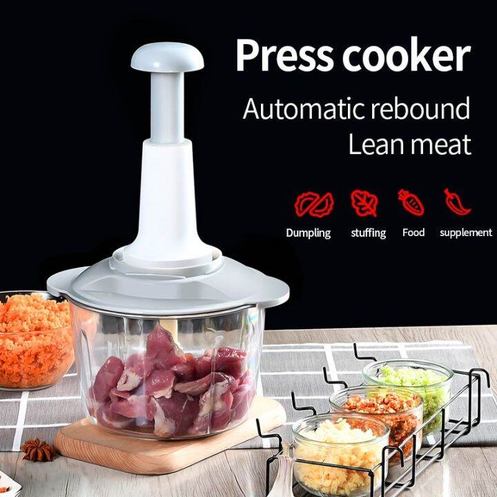 Vegetable and meat grinder, hand pushing grinder/manual blender, dice