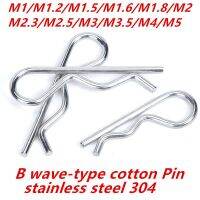 【COOL】 Azam Sons M1M1.2/M1.6/M1.8/M2/M2.5M3.5M4M5สแตนเลส304Wave-Type Pin B R Clip Shaft ที่คล้องประตู Pin Fasteners632