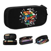 Kawaii Rubix Rubiks Cube Math Formula Pencil Case for Boy Girl Large Capacity Geek Magic Gift Pencil Bag School Supplies