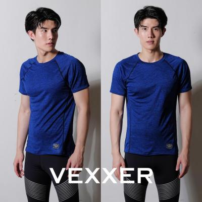 Vexxer TopDye Running Shirt X01 - สีน้ำเงิน เสื้อกีฬา แขนสั้น เสื้อยืด เสื้อวิ่ง ออกกำลังกาย