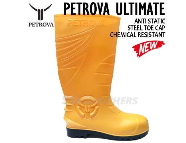 Sepatu Safety Boot Rubber Petrova Ultimate Yellow Lazada Indonesia