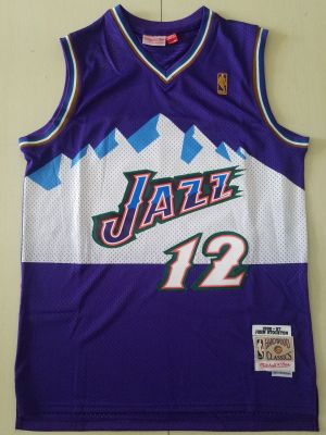 Top-quality Hot Sale Mens Utah Jazz 12 John Stockton 1996-97 Hardwood Classics Purple Jersey