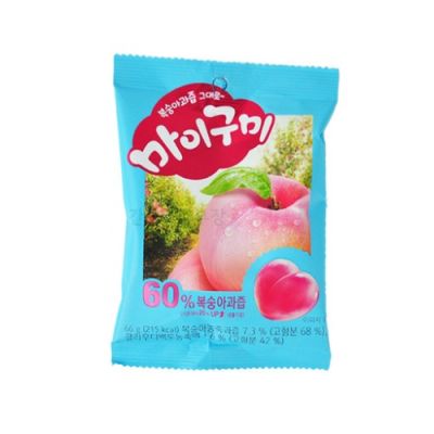 กัมมี่รสพีช orion maigumi peach 오리온 마이구미 복숭아 66g เยลลี่เกาหลี