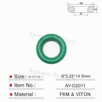 Free shipping 100pieces rubber oring seal 8*3.25mm for nissan car fuel injector repair kits (AY-O2011)