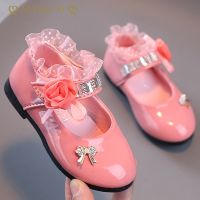 【hot】ↂ☑  2022 New Children Leather Sandals Kids Wedding Beaded Shoes for  Baby