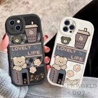 [Small M trend phone case] เคส Realme C11 C3 C1 C20 C20A C15 C12 C25 C25S C25Y C21Y C21 C35 5 5i 5S 6i 8i เลนส์วงรีนิ่มน่ารักฝาครอบเคสโทรศัพท์ป้องกันหมี