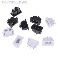 5Pcs/lot AC250V 2.5A Iec320 C8 Male 2 Pins Power Inlet Socket Connector