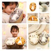 Bed Plush Animals Toys Cat Children Home Decoration Creative Christmas 21cm Gift