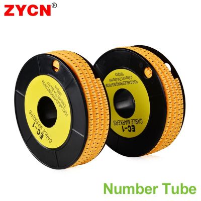 1 Volume Cable Wire Marker 0 to 9 For 1.5/2.5/4/6 mm² Colored Spiral Wrapping PVC Insulation Label Pipe Network Antiskid Sleeve Electrical Circuitry P