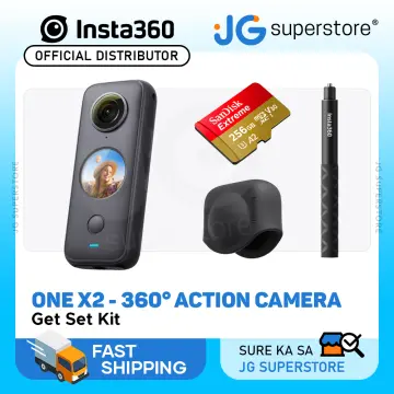 Insta360 ONE X2 360 Degree Waterproof Action Camera, 5.7K 360,  Stabilization, Touch Screen, AI Editing, Live Streaming, Webcam, Voice  Control