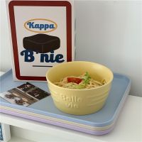 ✹ Korean Ins Style Simple Ceramic Bowl Household Tableware Fruit Bowl Breakfast Cereal Bowl Yogurt Bowl Dessert Bowl