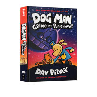 Book 9 original English Dog Man 9 detective dogs adventure 9 grime and punishment Captain Underpants comic humorous picture story book with the author
