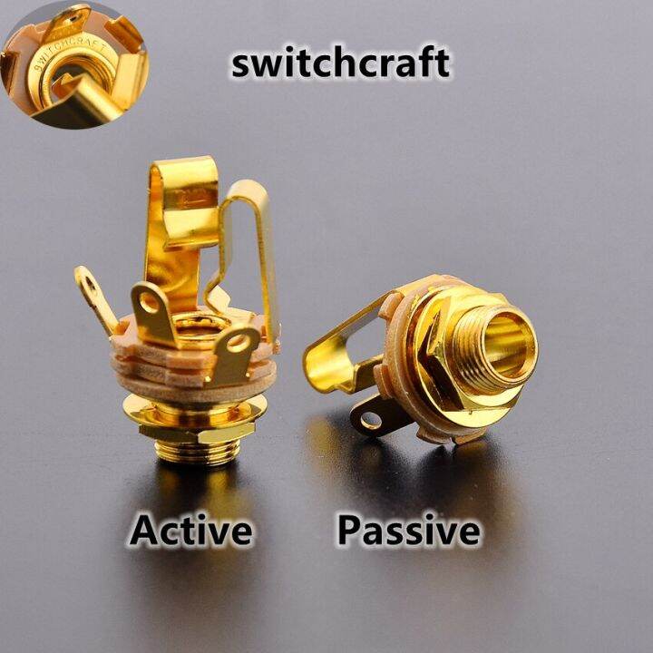 1-4-6-35mm-active-passive-switchcraft-ผลิตในสหรัฐ-และ-ep-ผลิตในประเทศเกาหลี-สั้นเปิดแจ็คตัวจ่ายสำหรับกีตาร์ไฟฟ้าเบส