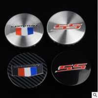 4 pcs 68mm SS Letter Auto Logo Car Emblem Badge ABS Carbon fiber Custom Rim Hub Wheel Center Caps Covers For Chevrolet CAMARO