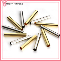 LUCKY HAIRACC 30X4mm ทองเหลืองที่เป็นของแข็ง ทอง/เงิน 200ชิ้นค่ะ ท่อยาวตรง ผิวสีทอง แบบตรง ลูกปัดคั่นแบบ macrame สำหรับงานฝีมือเย็บผ้า DIY