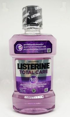 LISTERINE ลิสเตอรีน น้ำยาบ้วนปาก สูตร โทเทิลแคร์ 250 มล. Listerine mouthwash Total care 250 ml หมดอายุ 08/2025