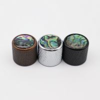 1pcs/2pcs Metal Guitar Knobs Abalone top With Inlaid Shell Guitar Knobs Guitar Bass Accessories