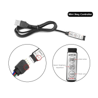 [COD] คอนลเลอร์ RGB RGB 5V 12V 24V USB RGB LED Controller 3 24 44 Key IR RF รีโมท Controller สำหรับ LED Strip