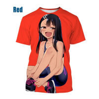 2023 Latest Style Anime Character Nagatoro 3D Printed T-shirt Japanese Animation Don’t Play with Me, Miss Nagatoro Protagonist Print T-shirt Summer Men’s and Women’s Casual Harajuku Fashion Short-sleeved T-shirt