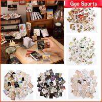 GGE SPORTS สติกเกอร์ตกแต่งสมุดภาพ50ชิ้นชุดห้องสมุดย้อนยุคท้องฟ้าเต็มไปด้วยดวงดาวมีกาวในตัว