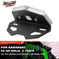 ที่ใส่ป้ายทะเบียนสำหรับ KAWASAKI ZX6R ZX6RR NINJA Z1000 Z 750/S 1000 2003-2006อุปกรณ์เสริมรถจักรยานยนต์ขายึด LED