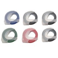 18 Roll Embossing Label Maker Tape 3D Plastic 9mm x 3M Embossing Label Tape White on Black/ Blue/ Red/ Green for Dymo