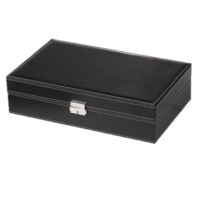 Upgraded Watch Box,Jewelry Organizer Holder Jewelry Display Box Earrings Storage Organizer with Top Mirror