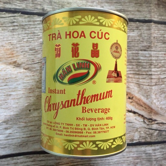 Trà hoa cúc mật ong hào tan hán linh dạng lon 400 gram - ảnh sản phẩm 1