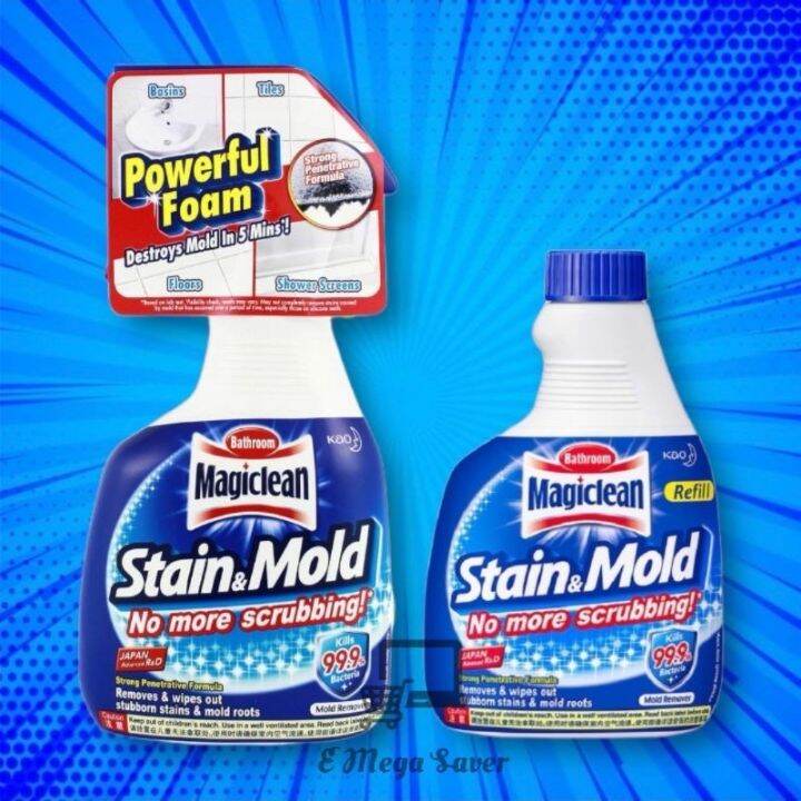 Kao Magiclean Stain Mold Remover 400ml (Trigger+Refill) Lazada