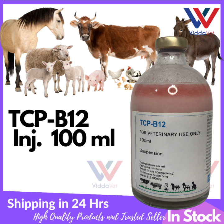 TCPB12 Inj. 100 ML for animals Livestock pets cattle sheep goat pigs Lazada PH