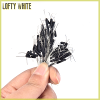 Lofty สายเบ็ดตกปลา50ชิ้น/เซ็ตสีขาวเหยื่อปลอมตะขอคู่อุปกรณ์อุปกรณ์ตัวสัมผัส