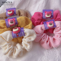 MIAOYA Fashion Jewelry Shop Lotso เชือกมัดผมสายหนังสำหรับหลากสีน่ารักของขวัญสำหรับเด็กอุปกรณ์เสริมดีไซน์รูปหมีสุภาพสตรี