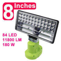 [ทะเลสาบสีฟ้า] ปลุก LED ไฟทำงานไฟฉายไฟฉายสปอตไลรถโคมไฟสำหรับ RYOBI 14.4โวลต์18โวลต์ลิเธียมนิกเกิลหนึ่งแบตเตอรี่ P108 P104