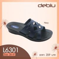 L6301 รองเท้าแตะ หญิง แบบสวม แบบหนีบ deblu เดอบลู นุ่มนิ่ม เพื่อสุขภาพ น้ำหนักเบา ของแท้ 100%