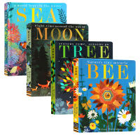 English original picture book secrets of nature Volume 4 moon bee tree four seasons tree childrens parent-child reading enlightenment popular science cardboard hole picture book