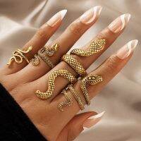 【YF】❀  Snake Set Gold Color Adjustable Jewelry Gothic Female