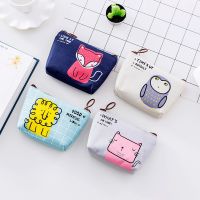 Cute Cartoon Animal Coin Purse Women Mini Canvas Card Holder Small Wallet Pouch Daily Storage Bag Kawaii Girls PVC Purse Clutch