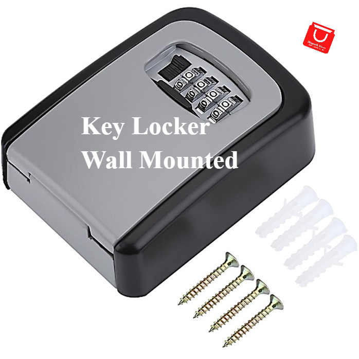 Safety Box 4 Digit Code Combination Password Key Locker Secure Safe ...