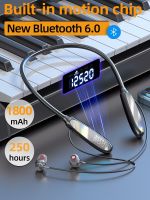 NEW 250Hours Playback Earphones TWS Wireless Headphones Bluetooth 6.0 Neckband Sport Waterproof Headset For Apple Xiaomi Samsung Over The Ear Headphon