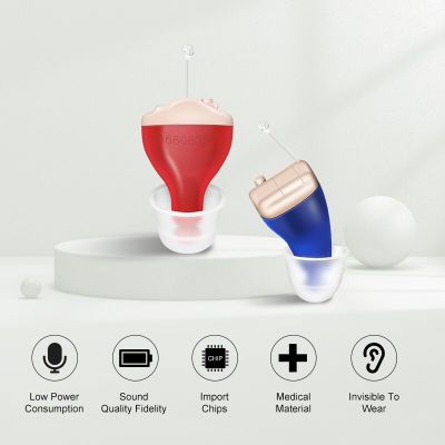ZZOOI Digital Hearing Aid High Power Mini Sound Amplifier For Elderly Invisible Hearing Aids Wireless Mini First Aid Ear Care Aid