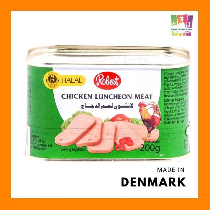 Robert Chicken Luncheon Meat (HALAL CERTIFIED) 200g Lazada PH