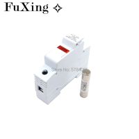 1set RT18-32X AC 32A 1 Pole 10x38mm DIN Rail Mount Fuse Holder Base Fuses 10*38  Ceramic Fuse RO15 Electrical Circuitry Parts