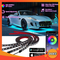 RGB รถ Underglow  Bluetooth APP  แถบไฟ Led ไฟ Dream สีไล่ APP Control 12V กันน้ำ Underglow ชุดไฟแอลอีดี