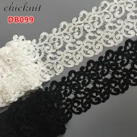 4 yards 135MM black Embroidered Lace Fabric DIY Dance costumes Garment Accessories lace trim tango Sewing Craft LP-DB099