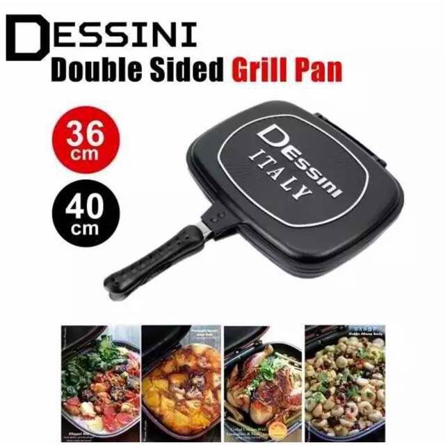 DESSINI Italy double sided grill pan 36cm Lazada PH