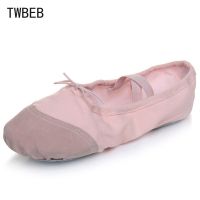 【CC】 Canvas Soft Sole Ballet Shoes Kids Slippers Female Gym