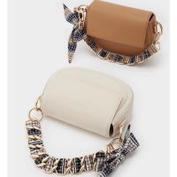 SALE 2022 CNK Bow-knot Saddle Shoulder Bag Fashion Slingbag Scarf Handbag charlesˉ and keithˉ2-80781591 crossbody bag