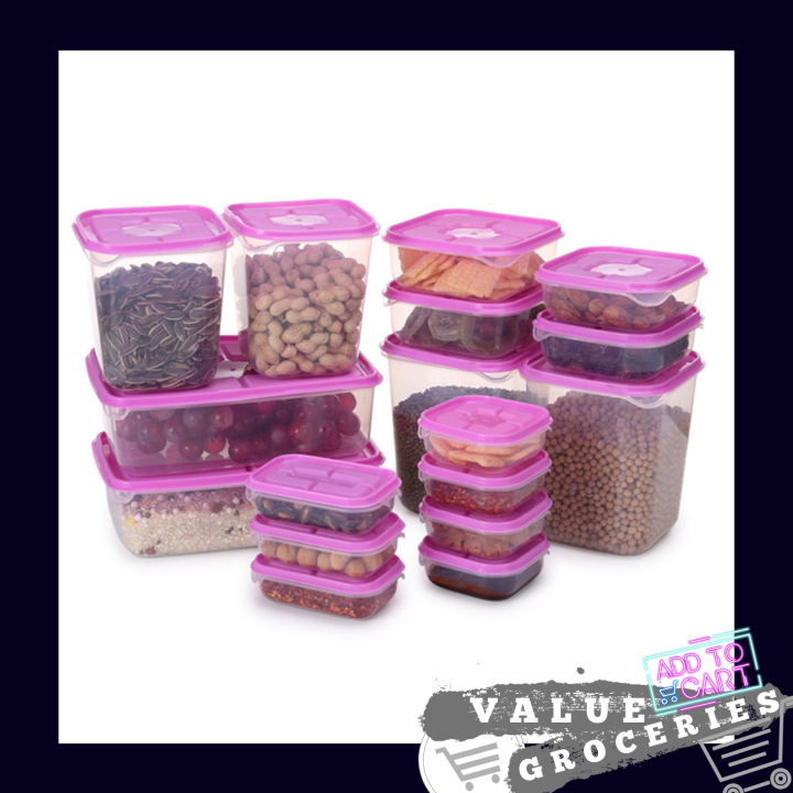 Value Groceries 17 Pcs Food Storage Box Dispenser Lazada PH